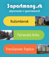 3apartmany: GOLEM v Tatranskej Štrbe a PIKK v historickej časti kúpeľov Trenčianske Teplice vedľa hotela Panorama a hotela Kristoff Plaza